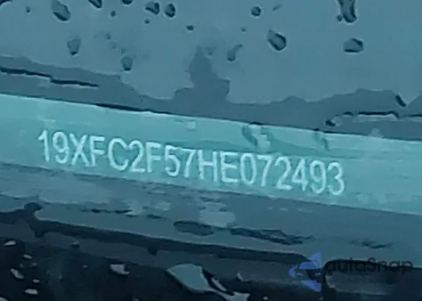 2017 Honda Civic Lx из США, поврежденный, VIN 19XFC2F57HE072493